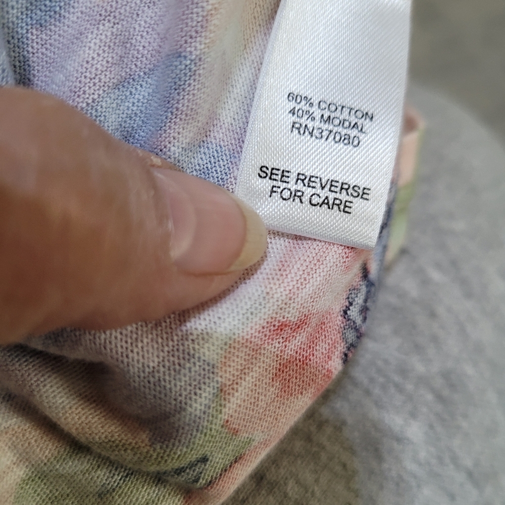 (3327-3) EST 1946 Top, 18/20W. Pink/purple, - Picture 7 of 7